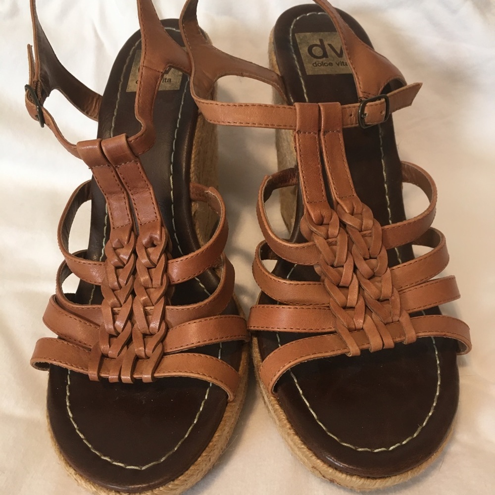 Dolce Vita (dv) wedge heels, brown, 10